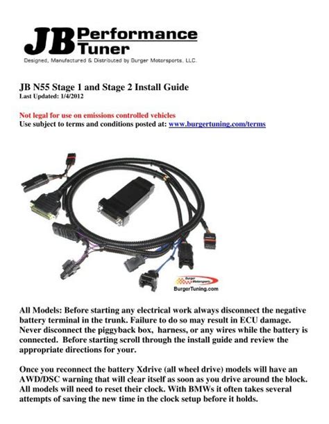 n55 battery junction box clips|JB N55 Stage 1 and Stage 2 Install Guide .